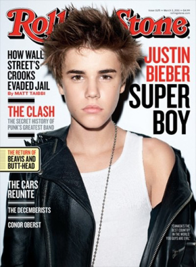 bieber rolling stone cover. Justin Bieber, Cover of